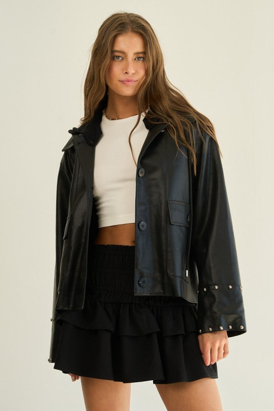 Studded Leather Jacket
