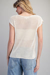 Stars & Stripes Open Knit Top