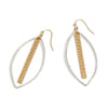 Gold Bar Dangle Earrings