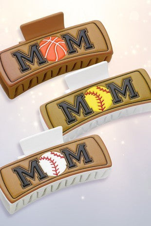 Sports Mom Hair Clip