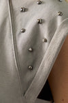 Studded Shoulder Top