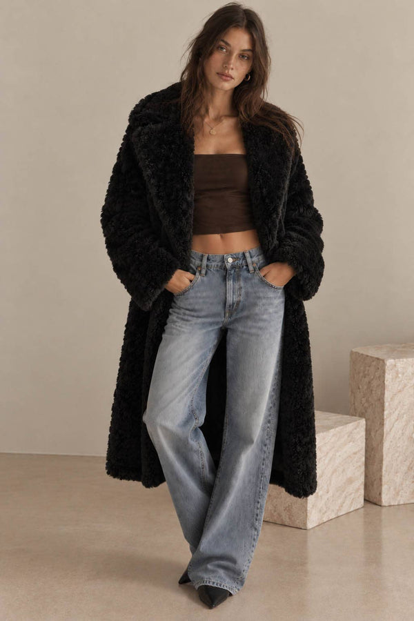 Long Faux Fur Coat
