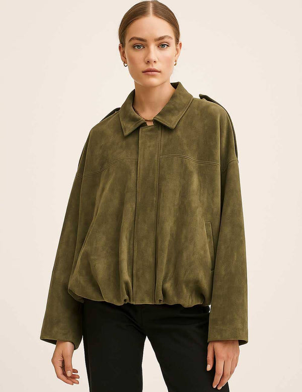 Suede Bomber
