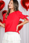 Bow Sleeve Top