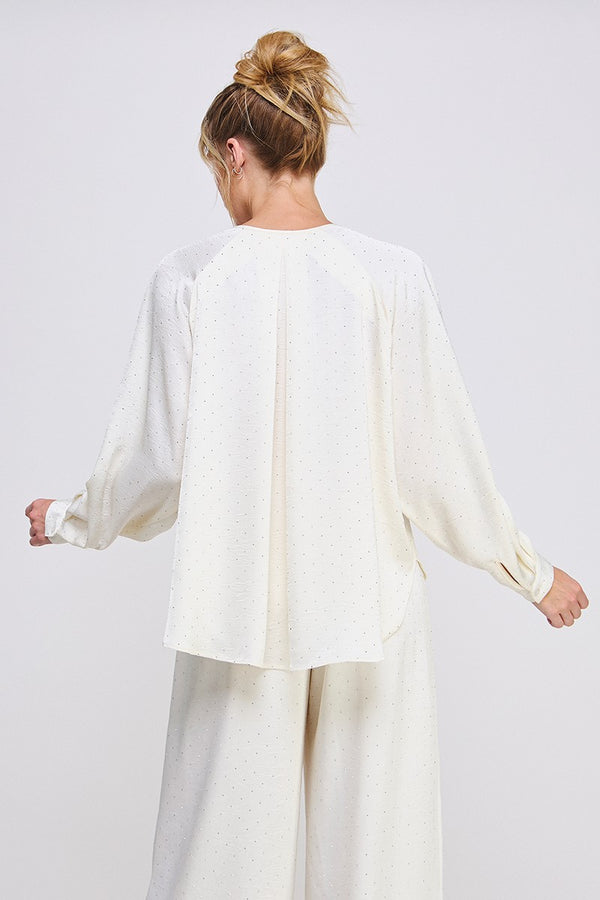 Satin Crinkle Blouse