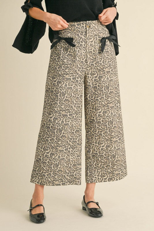 Leopard Crop Pants