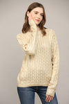 Foil Cable Sweater