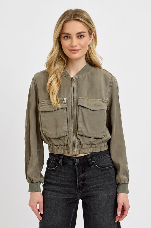 Tencel Bomber Jacket