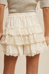 Tiered Lace Shorts