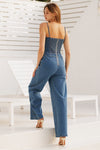 Sweetheart Denim Jumpsuit