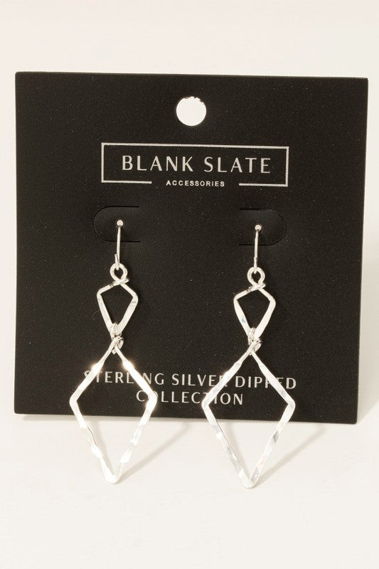 Double Diamond Earrings