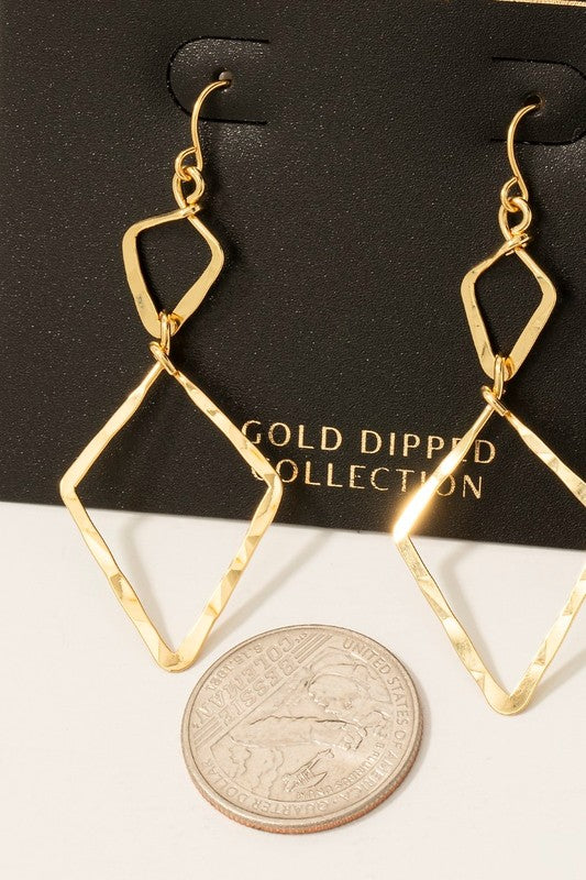 Double Diamond Earrings