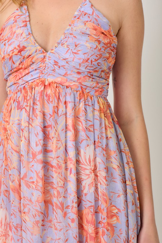 Criss Cross Back Midi Dress