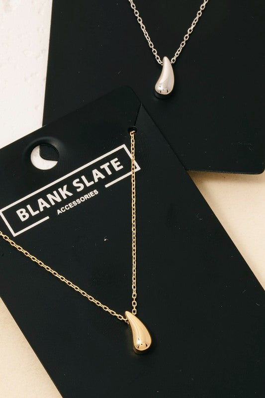 Dainty Tear Pendant Necklace