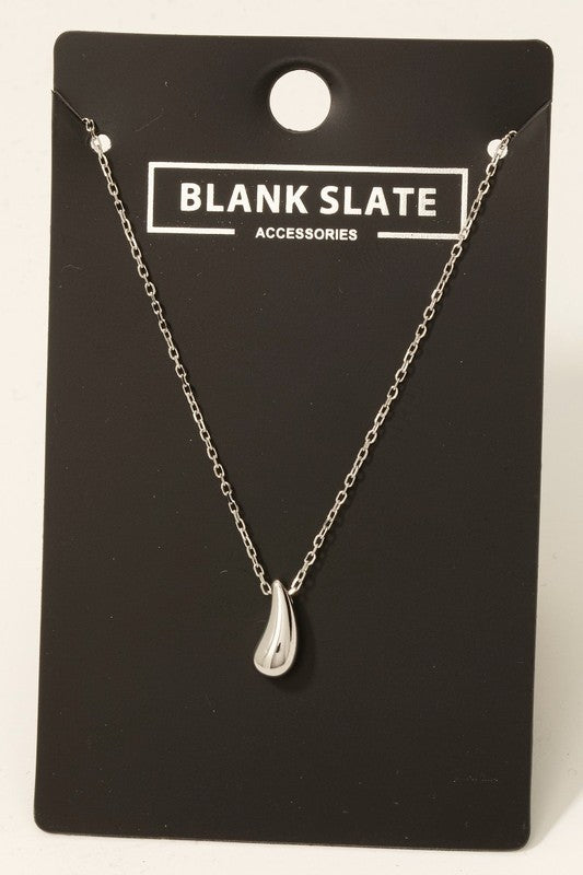 Dainty Tear Pendant Necklace