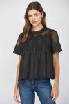 Noir Babydoll Top