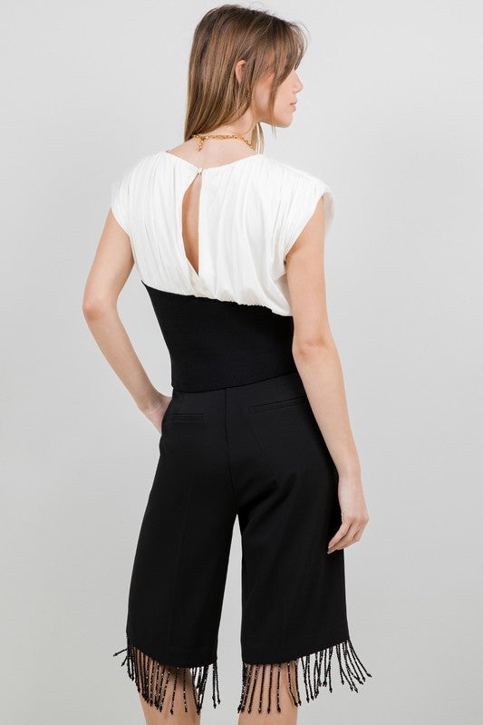Mesh Shoulder Pad Top