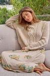 Washed Cable Sweater