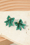 Glitter Bow Earrings