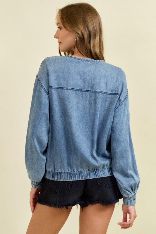 Denim Bomber