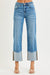 Medium Wash Wide Cuff Jeans by Risen