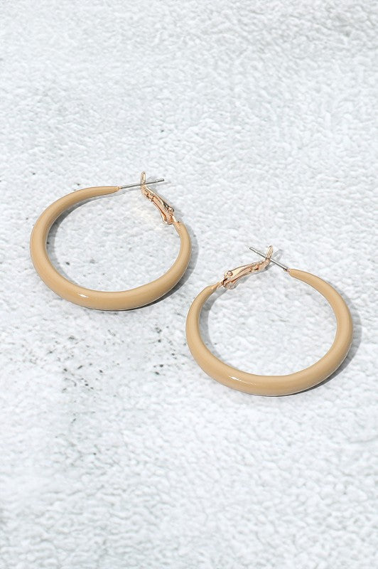 Resin Hoop Earrings