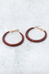 Resin Hoop Earrings