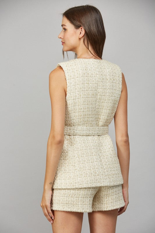 Goldline Tweed Vest