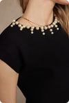 Pearl Trim Top