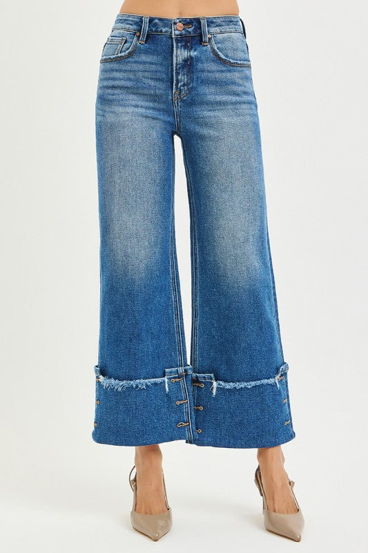 Button Cuff Jeans