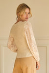 Sheer Sleeve Sweater