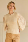Sheer Sleeve Sweater