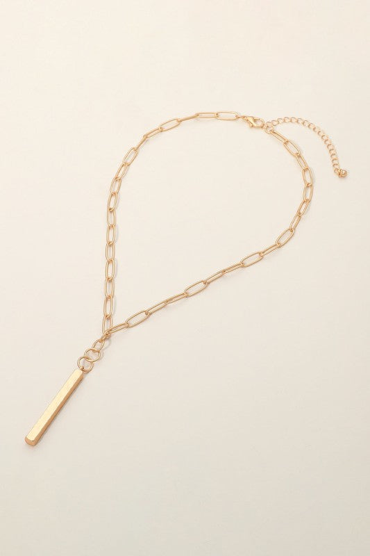 Matte Bar Necklace