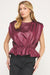 Satin Peplum Top