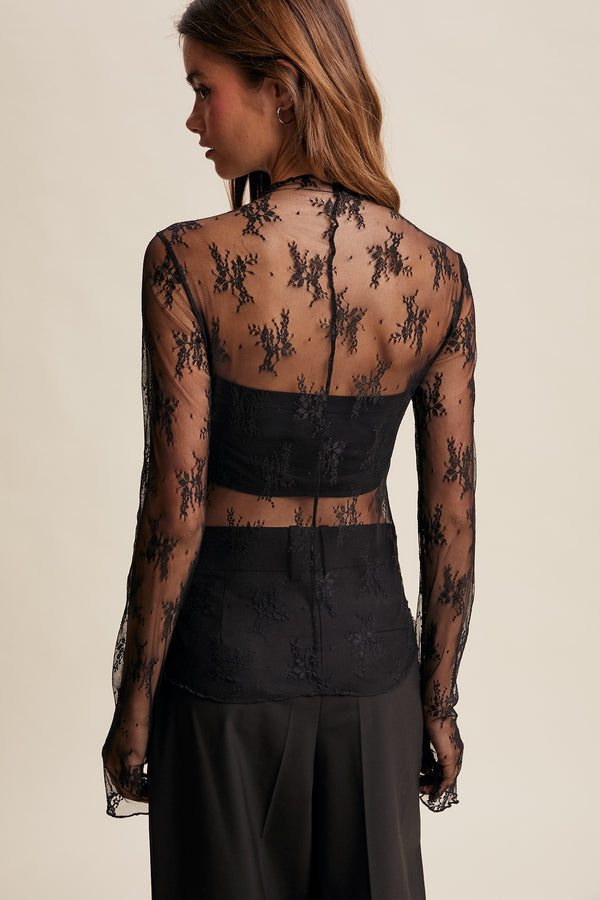 Sheer Lace Top