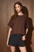 Short Sleeve Cable Sweater