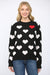 Heart Print Sweater