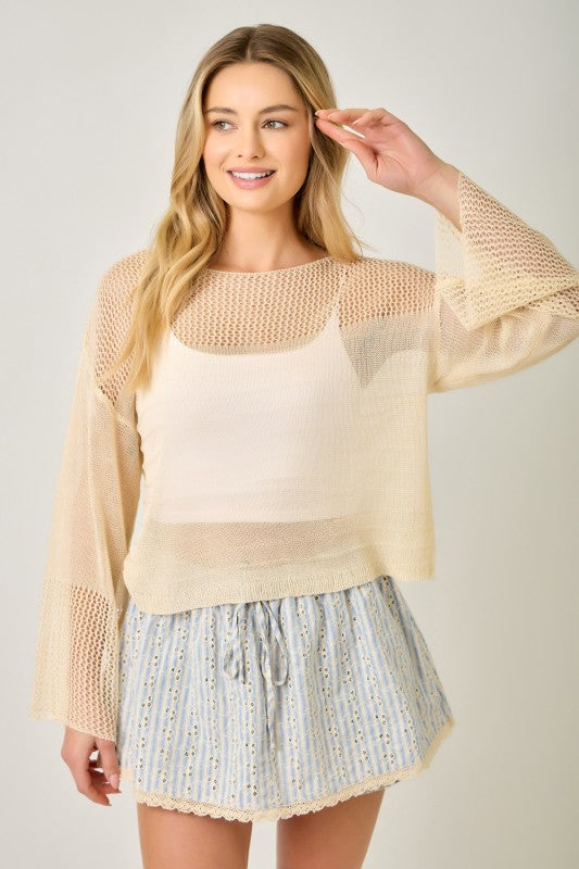 Slouchy Fishnet Sweater