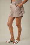 Pleated Detail Shorts