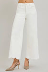 Scallop Hem Jeans by Risen