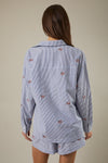 Striped Flag Button Down Shirt