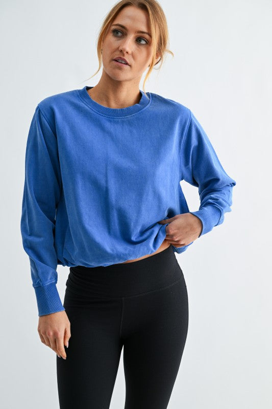 Bubble Hem Pullover