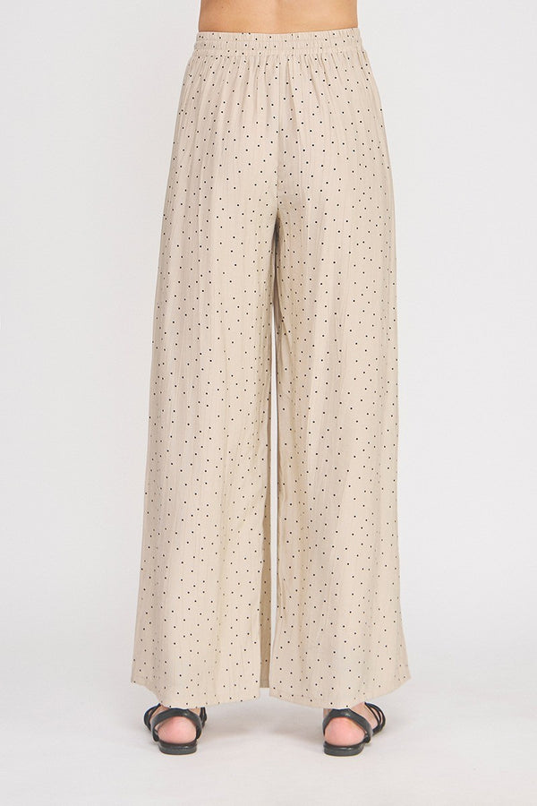 Polka Dot Wide Leg Pants