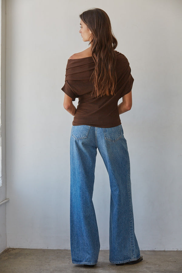 Off Shoulder Drape Top