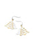 Two Tone Christmas Tree Earrings