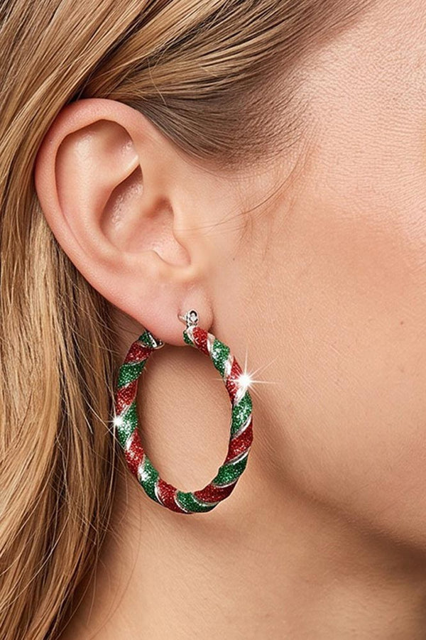 Candy Cane Hoops