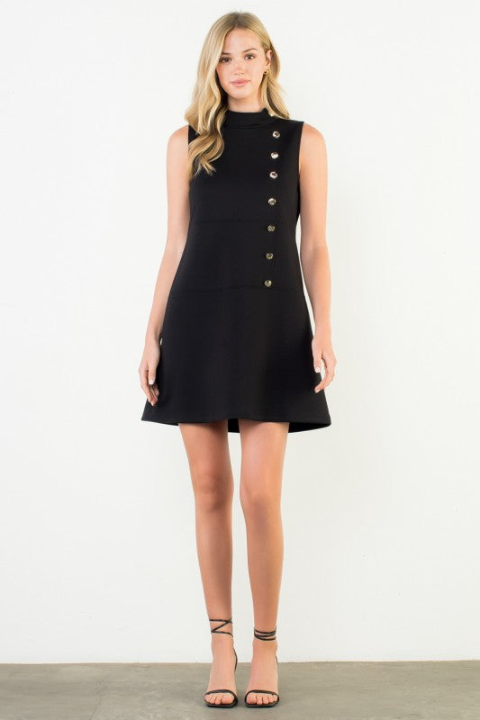 Buttoned Edge Dress