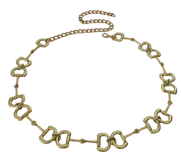 Equestrian Snaffle Bit Chain Belt