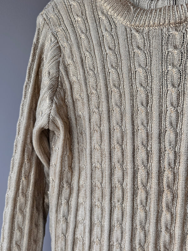 Foil Cable Sweater