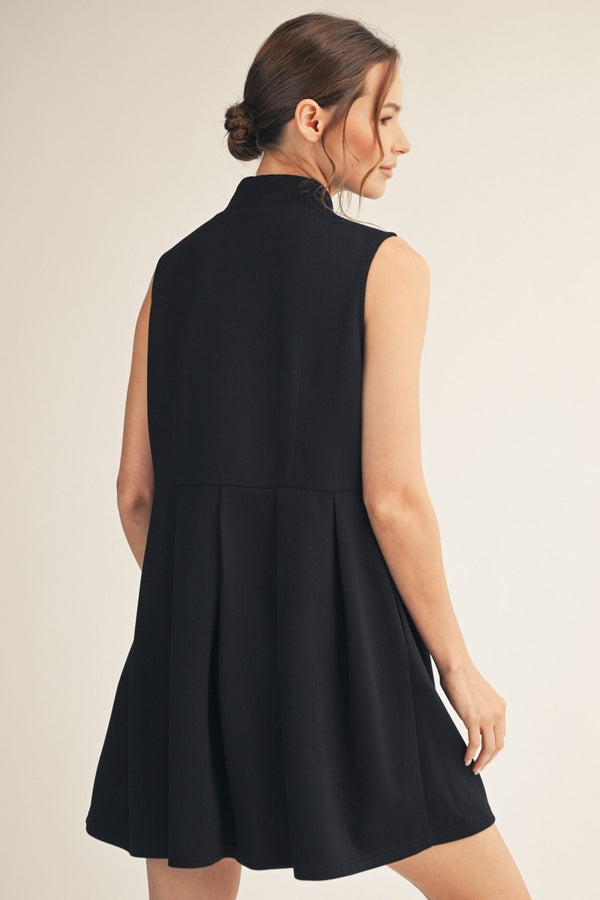 Color Band Contrast Dress